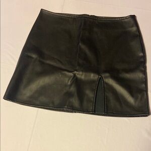 Streetwear Society Black Faux leather skirt